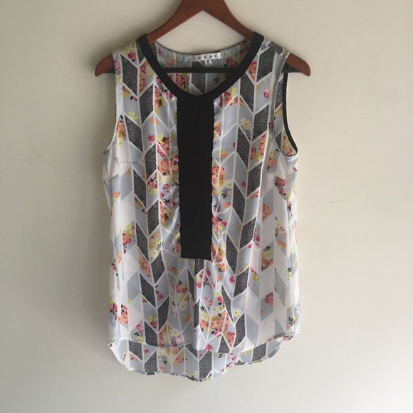 CAbi Tops - CAbi black and multicolor floral top size small